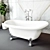 Luxury Vieany Bathtub AK-259 3D model small image 4