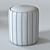 Elegant Melis Pouf by Origami 3D model small image 8