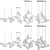 Bolle Bubble Chandelier Set: Exclusive Lighting 3D model small image 2