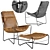 Bug Lounge Chair & Ottoman 3D model small image 1