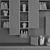 Modern TV Stand Set - Sleek Design 3D model small image 3