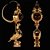 Golden Dove Earrings - Ancient Greek Treasures 3D model small image 1