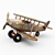 Mini Wooden Toy Airplane 3D model small image 9