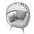 Sleek Southport Outdoor Egg Chair 3D model small image 2