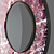 Eclipse Reflection: Marble & Brass Mirror 3D model small image 2