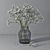 Elegant Gypsophila Bouquet 3D model small image 1