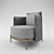 Elegant Minotti TAPE Armchair 3D model small image 5