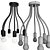 Nowodvorski Flex Ceiling Chandelier 3D model small image 5