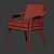 Artisanal Archer Chair 3D model small image 5