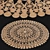 H&M Home Jute Patterned Rug 3D model small image 1