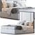 Chopin Headboard with Corelli Base 3D model small image 1