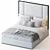 Chopin Headboard with Corelli Base 3D model small image 2