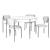 Elegant Verpan 430 Table Set 3D model small image 4