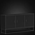 Sleek Media Center: 69" Entertainment Console 3D model small image 2