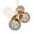 Ethereal Bubble Glass Chandelier 3D model small image 1