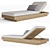 Modern Maya Chaise Lounger 3D model small image 1