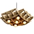 Esperia_1 - Stylish Italian 1970s Chandelier 3D model small image 2