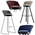 Elegant Romy Barstool: Stylish Seating Solution 3D model small image 3