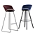 Elegant Romy Barstool: Stylish Seating Solution 3D model small image 1