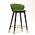 Sleek Metal Bar Stool 3D model small image 3