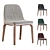 Modern Wood and Ecoleather Chair 3D model small image 1