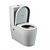 SSWW CT2046 Floor Toilet - Geberit Flush System, White Diamond 3D model small image 2
