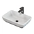 SSWW CL3155 Elegant White Bathroom Sink 3D model small image 1