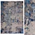 Elegant Blue Power Loomed Rug 3D model small image 1