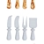 Modern Rustic Olive Wood Serveware 3D model small image 6