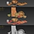 Modern Rustic Olive Wood Serveware 3D model small image 9