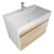 Modern Wall Cabinet with Sink - Creto Etna 80 Soft 3D model small image 3