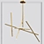 Minimalist LED Crossroads Chandelier 3D model small image 4