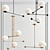 Elegant Chandelier Collection: Fall Pendant & LED Globe 3D model small image 1