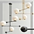 Elegant Chandelier Collection: Fall Pendant & LED Globe 3D model small image 2