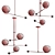 Elegant Chandelier Collection: Fall Pendant & LED Globe 3D model small image 3