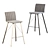 Elegant Ginevra Barstool: Classic Design, Perfect Height 3D model small image 1