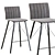 Elegant Ginevra Barstool: Classic Design, Perfect Height 3D model small image 3