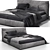 Ditre Italia Papilo Bed: Modern Elegance for Your Bedroom 3D model small image 1