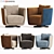 Elegant Julie Armchair by Fendi 3D model small image 1