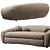 RH Sylvain: Luxurious Leather Sofa 3D model small image 3
