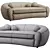 RH Sylvain: Luxurious Leather Sofa 3D model small image 5