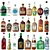 Strong Spirits Collection - 24 Unique Bottles 3D model small image 1