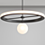 Modern UK Designer Ring Chandelier 3D model small image 2