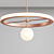 Modern UK Designer Ring Chandelier 3D model small image 5