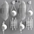 Modern 4-Piece Wall Light Set 3D model small image 2