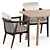 Viola Chair & Taro 6101 Table: Exquisite Design Duo 3D model small image 2