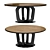 Scandinavian Leather Dining Set 3D model small image 4