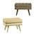 Classic Corolle Bench Seat 3D model small image 4