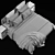 Elegant Ikea Songesand Bed 3D model small image 5