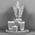 Elegant Decor Set 3D model small image 3